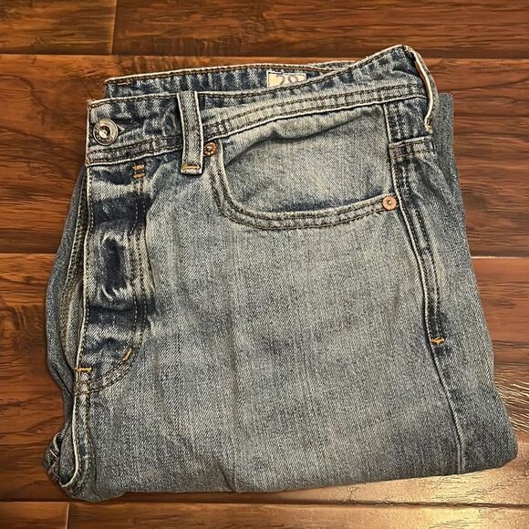 We The Free Blue Distressed Ripped Low Rise Denim Jeans Festival Concert Casual - Picture 1 of 12